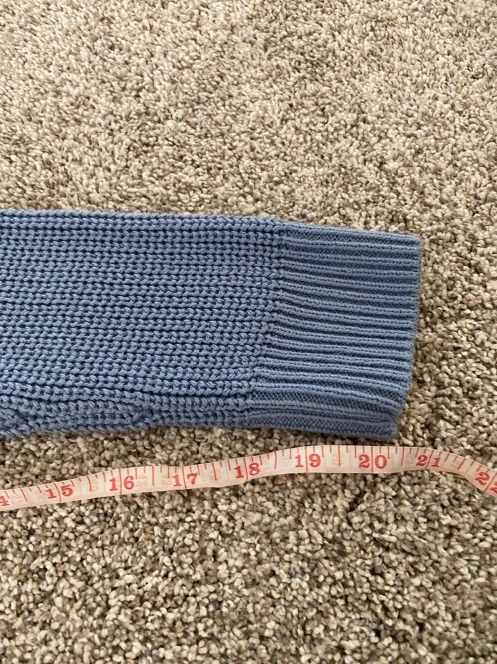 GAP Light Blue Button-Front Knit Cardigan Cable-knit Sweater. Size XL. - Picture 11 of 14